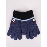 Перчатки 5P с аппликацией  3D RED-0246 boy