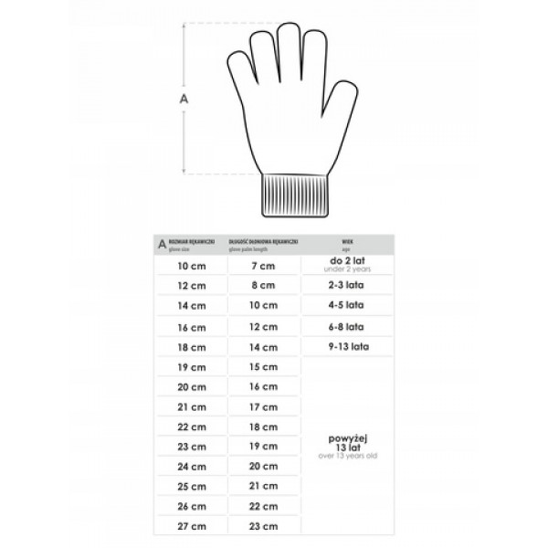 Перчатки 5P с аппликацией  3D RED-0246 boy Перчатки 5P с аппликацией  3D RED-0246 boy-Детская одежда-bebis.lv