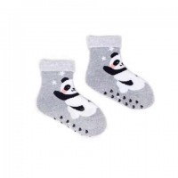 Zeķes frotē ar ABS SKF-0005 panda