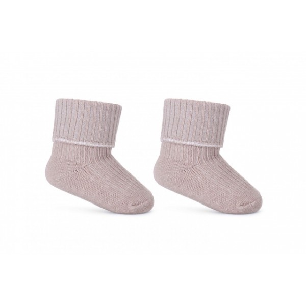 Zeķes mazuļiem 0-3m, SK-18 BEIGE-Bērnu apģērbi-bebis.lv