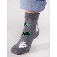 Zeķes frotē 31/34 SKF-0003 grey stars