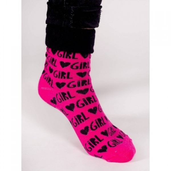 Zeķes frotē 31/34 SKF-0003 pink Girls-zeķes,zeķubikses,legingi-bebis.lv