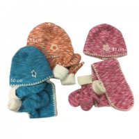 Комплект "VIOLA": шапка, шарф, варежки 47,50,53cm