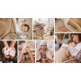 Вязаное одеяло с утеплением 75х100 см Babyono 1659/02-Постельные принадлежности-bebis.lv