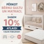 Gulta PAULA white-Bērnu mēbeles-bebis.lv