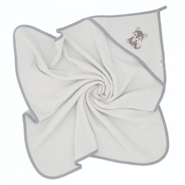 Hooded Towel  WOLF 100x100cm BL226-Vannošana un peldēšana-bebis.lv