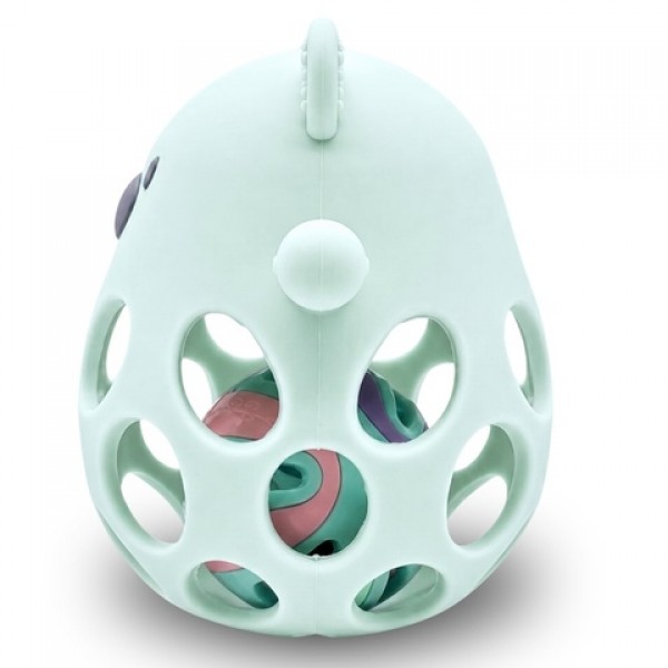 Silicone toy with a rattle BEAR BL258-MAZUĻIEM (~0-5 gadi)-bebis.lv