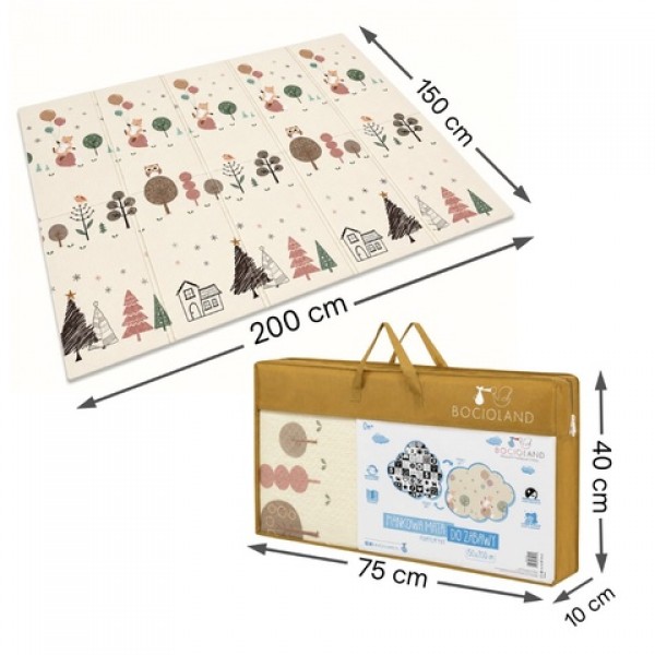 Saliekams izglītojošs paklājiņš FOX 150x200 cm BL280-MAZUĻIEM (~0-5 gadi)-bebis.lv
