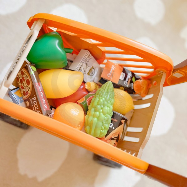 WOOPIE Shopping Cart for Children Movable Parts + 42 Accs.-Rotaļlietas-bebis.lv