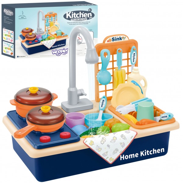 WOOPIE 2-in-1 Kitchen Sink for Kids-Rotaļlietas-bebis.lv
