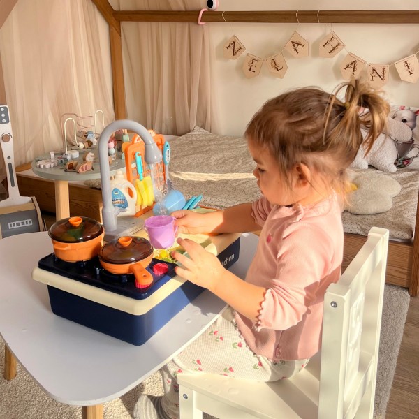 WOOPIE 2-in-1 Kitchen Sink for Kids-Rotaļlietas-bebis.lv