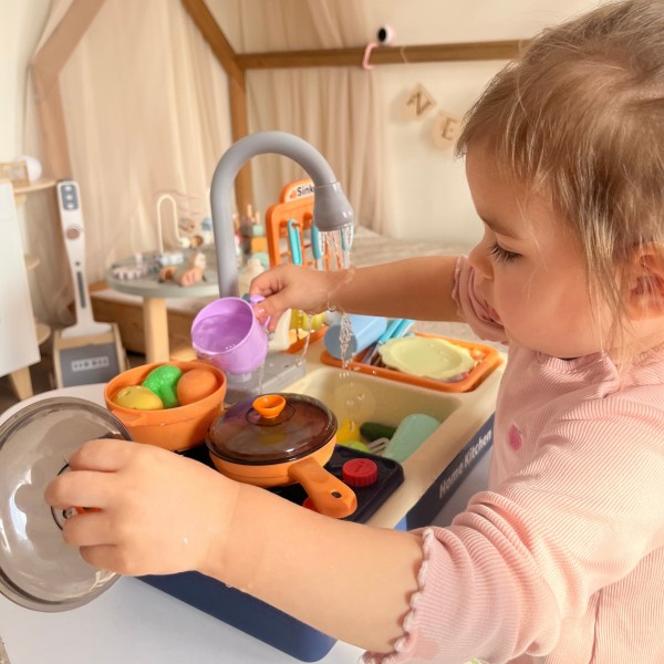 WOOPIE 2-in-1 Kitchen Sink for Kids-Rotaļlietas-bebis.lv