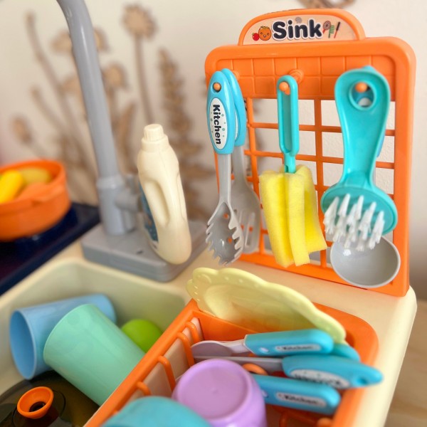 WOOPIE 2-in-1 Kitchen Sink for Kids-Rotaļlietas-bebis.lv