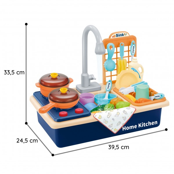 WOOPIE 2-in-1 Kitchen Sink for Kids-Rotaļlietas-bebis.lv