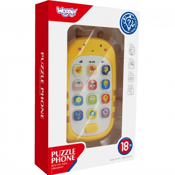 WOOPIE BABY Interactive Phone with Sounds-MAZUĻIEM (~0-5 gadi)-bebis.lv