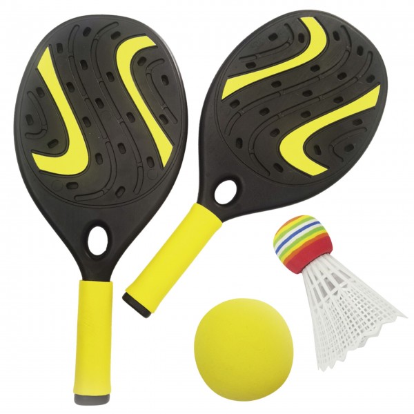 WOOPIE Rocket with Foam Ball and Shuttlecock - Beach and Garden Set--bebis.lv