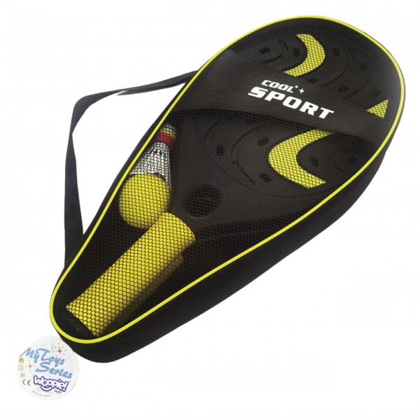 WOOPIE Rocket with Foam Ball and Shuttlecock - Beach and Garden Set--bebis.lv