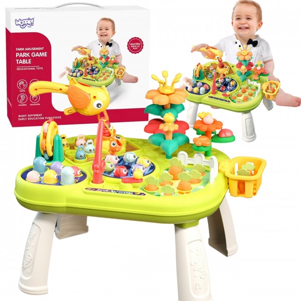 Interaktīvais galdiņš 8-in-1 Montessori, 49737-MAZUĻIEM (~0-5 gadi)-bebis.lv