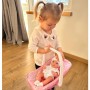 Кукла WOOPI ROYAL Baby Doll 30,5 см + розовая переноска--bebis.lv