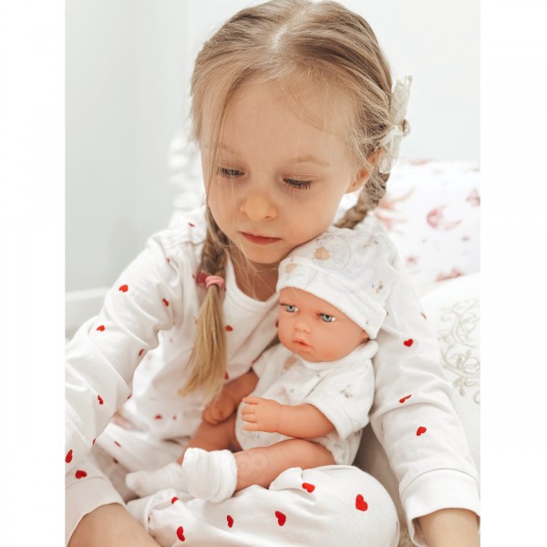 Кукла WOOPI ROYAL Baby Doll 30,5 см + розовая переноска--bebis.lv