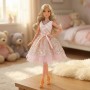 WOOPIE ROYAL Lily Doll 30 cm Long Blonde Hair Pink Dress Jewelry--bebis.lv