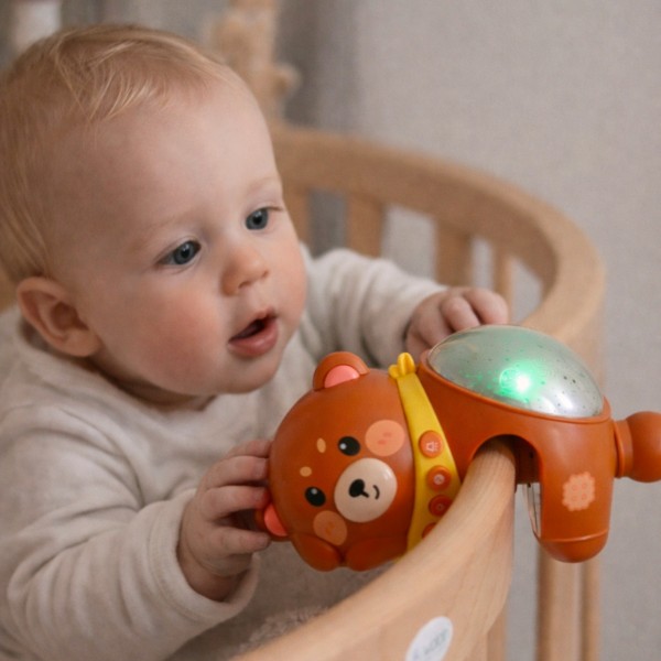 WOOPIE BABY Star Projector Night Light for Children Teddy Bear-MAZUĻIEM (~0-5 gadi)-bebis.lv