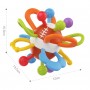 WOOPIE BABY Rattle Teether Sensory Ball for Babies Educational 0+ Soft-MAZUĻIEM (~0-5 gadi)-bebis.lv