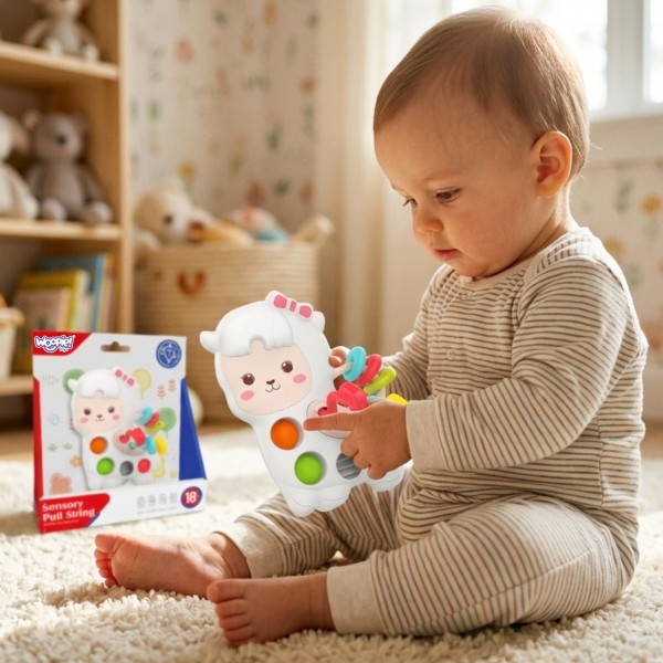 WOOPIE BABY Sensory Manipulative Toy Montessori Llama 18m+-MAZUĻIEM (~0-5 gadi)-bebis.lv