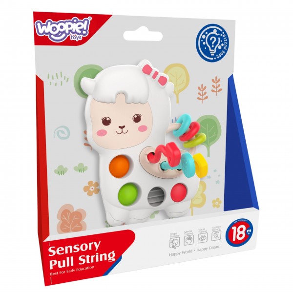 WOOPIE BABY Sensory Manipulative Toy Montessori Llama 18m+-MAZUĻIEM (~0-5 gadi)-bebis.lv
