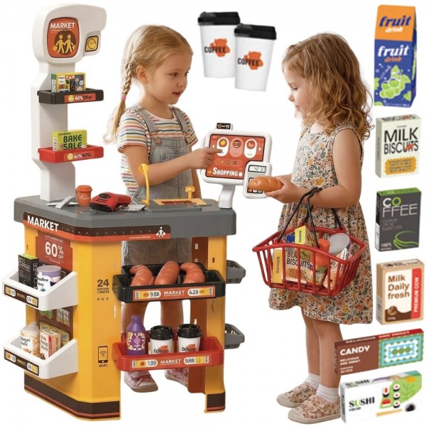 WOOPIE Interactive Supermarket for Children Accessories-Rotaļlietas-bebis.lv