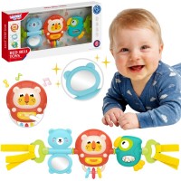 Stroller Pendant Crib Sensory Playing Rattle Mirror 6m+