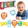 Stroller Pendant Crib Sensory Playing Rattle Mirror 6m+-MAZUĻIEM (~0-5 gadi)-bebis.lv