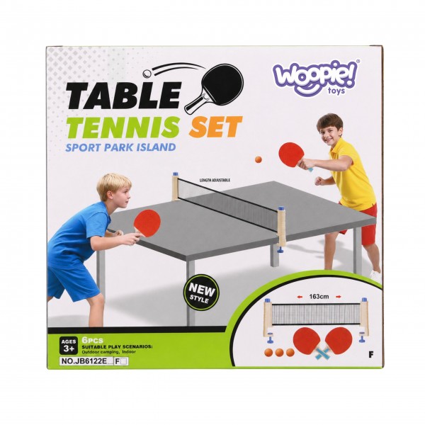 WOOPIE Table Tennis Set with Net 6 Pieces Ping Pong--bebis.lv