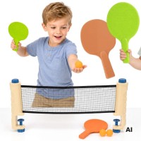 Galda tenisa komplekts ar tīklu, 6 daļas, 59752