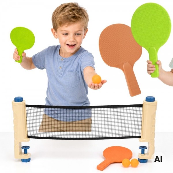 WOOPIE Table Tennis Set with Net 6 Pieces Ping Pong--bebis.lv