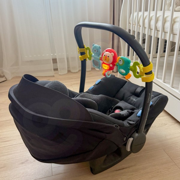 Stroller Pendant Crib Sensory Playing Rattle Mirror 6m+-MAZUĻIEM (~0-5 gadi)-bebis.lv
