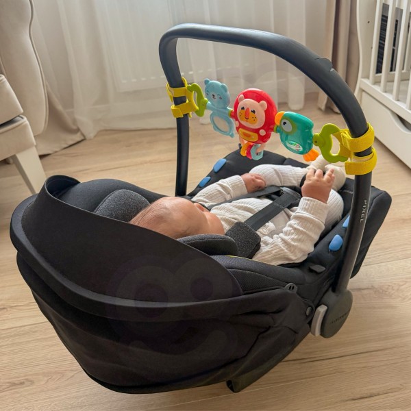 Stroller Pendant Crib Sensory Playing Rattle Mirror 6m+-MAZUĻIEM (~0-5 gadi)-bebis.lv