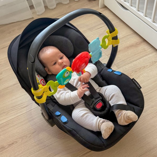 Stroller Pendant Crib Sensory Playing Rattle Mirror 6m+-MAZUĻIEM (~0-5 gadi)-bebis.lv