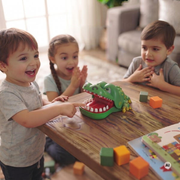 Аркадная игра WOOPIE «Кусающийся крокодил» 48389-Игрушки-bebis.lv