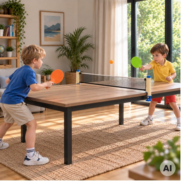 WOOPIE Table Tennis Set with Net 6 Pieces Ping Pong--bebis.lv