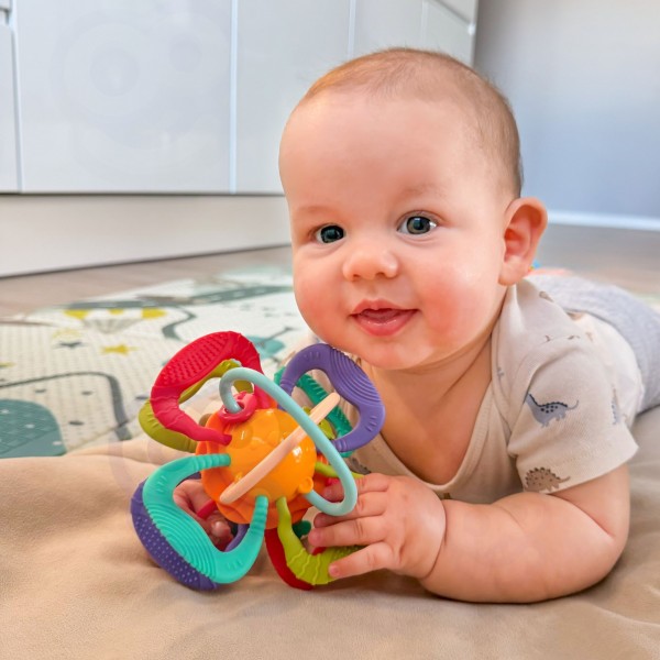 WOOPIE BABY Sensory Ball Teether for Babies-MAZUĻIEM (~0-5 gadi)-bebis.lv