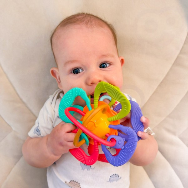 WOOPIE BABY Sensory Ball Teether for Babies-MAZUĻIEM (~0-5 gadi)-bebis.lv