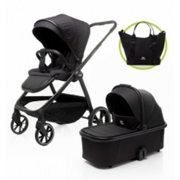 4B WÓZEK UNIWERSALNY FOSTER 2W1 BLACK--bebis.lv