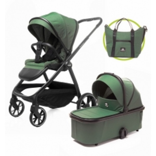 4B WÓZEK UNIWERSALNY FOSTER 2W1 GREEN--bebis.lv