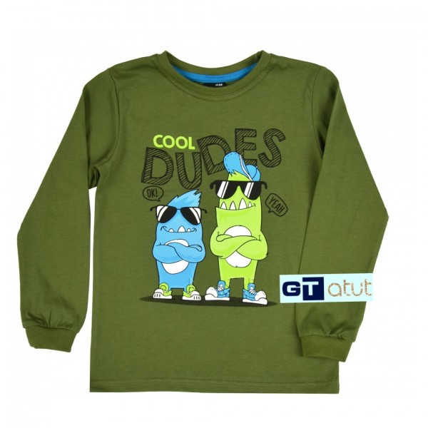 Блуза COOL DUDES khaki 98,110 cm (8210)-Детская одежда-bebis.lv