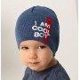 Cepure adīta I AM COOL BOY 50/52 cm (38-085)-Bērnu apģērbi-bebis.lv