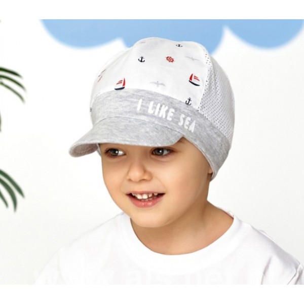 Cepure-kepons I LIKE SEA 50,52,54 cm (46-313)-Bērnu apģērbi-bebis.lv