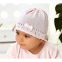 Cepure ažūra balta 36/38 cm 44-001-Bērnu apģērbi-bebis.lv
