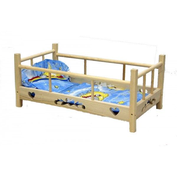 Leļļu gultiņa WZOREK (4255)-Rotaļlietas-bebis.lv