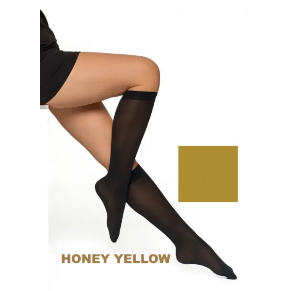 Гольфы 40DEN P-01 honey yellow-носки, колготки, легинсы-bebis.lv